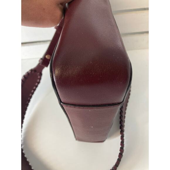 MICHAEL KORS, SMALL WINE SMOOTH LEATHER CROSSBODY BAG - Picture 6 of 15